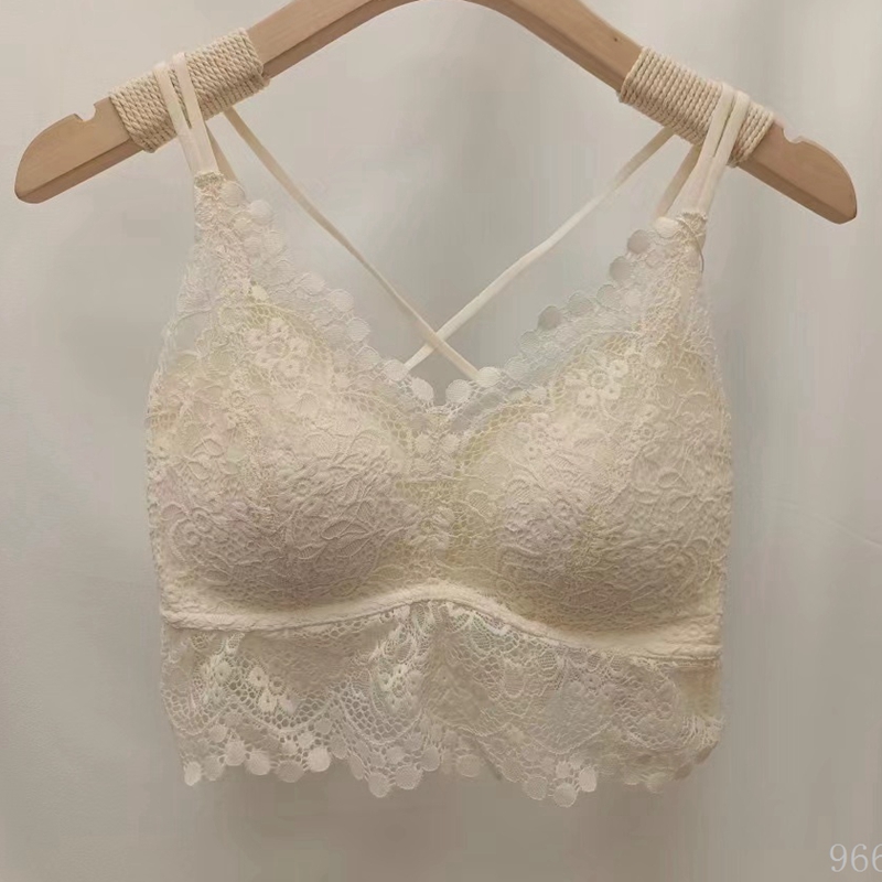 Dreamy red and pink lingerie with thin shoulder straps, sexy and beautiful back, lace, comfortable and breathable vest style Item Picture
