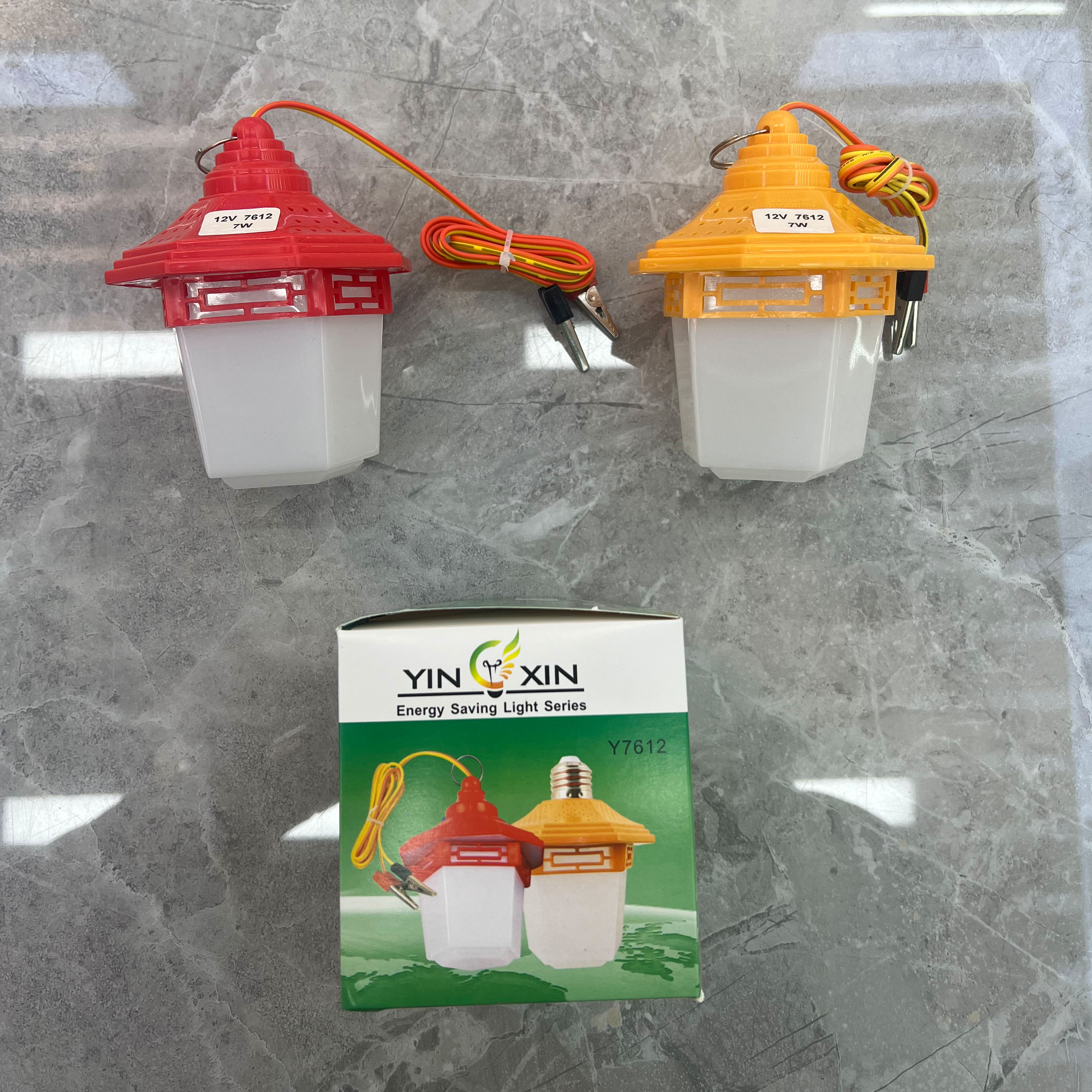 DC12V-7612 18W 1.5-meter red and yellow wire with clip 12V emergency light Specification image
