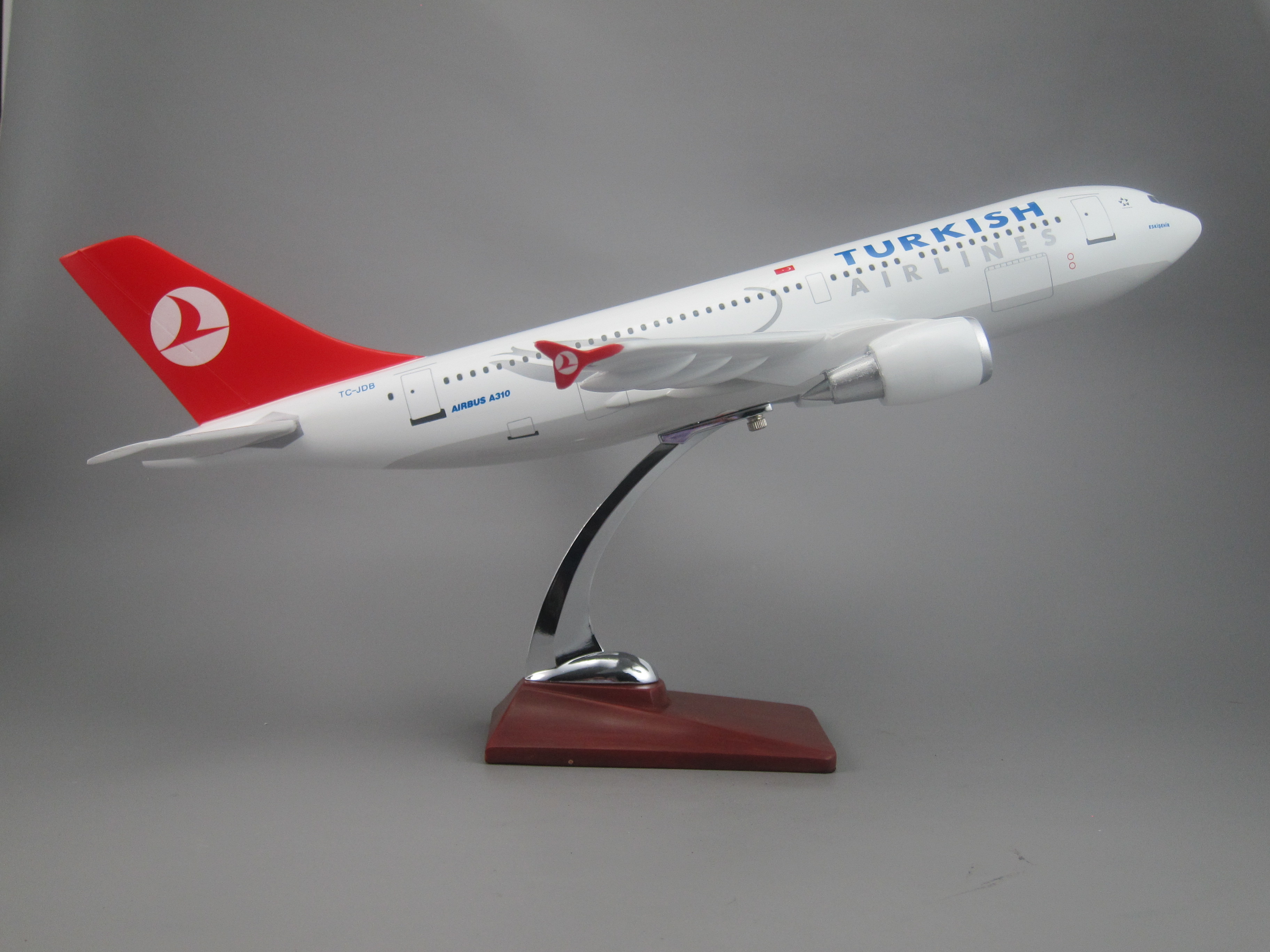 飞机模型（A330土耳其航空飞机模型）仿真飞机模型 ABS合成强化树脂飞机模型 杨柳飞机模型 航空 模型