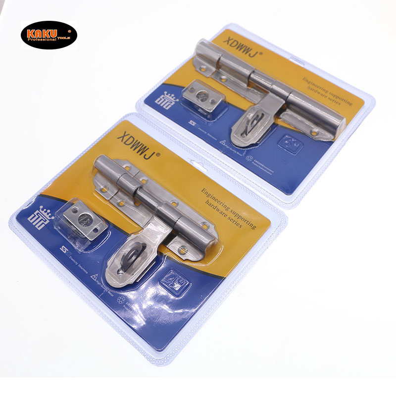 Heavy-duty stainless steel door bolt, wooden door buckle lock, exposed door latch, anti-theft door, old-fashioned padlock, latch Item Picture
