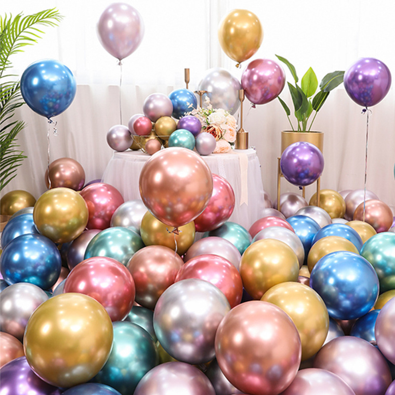 SA金属气球，1.8克乳胶气球，生日派对婚礼庆典装饰气球 详情图2