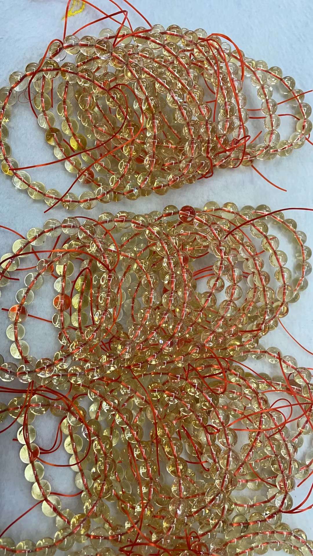 黄水晶招财手链，8毫米，晶体通透干净，10条起批💰50元一条详情图6