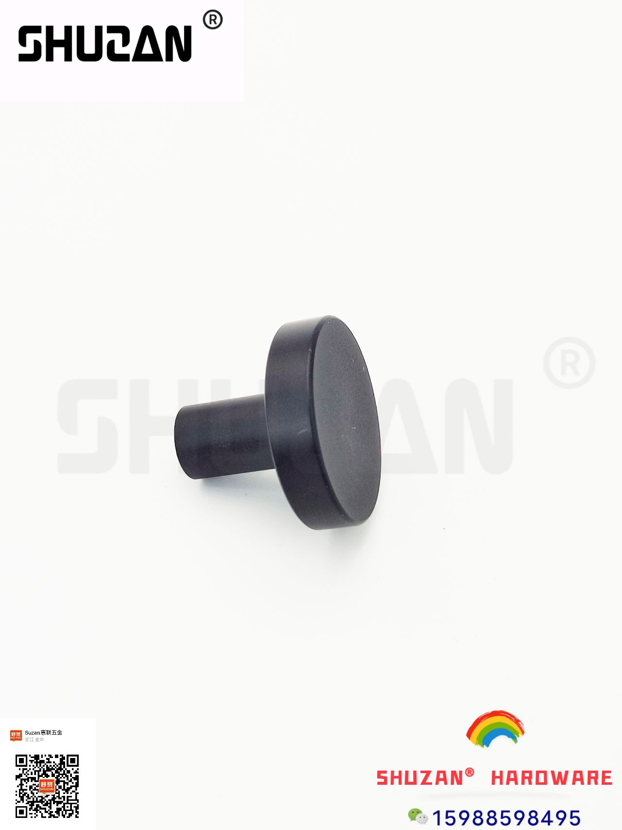Shuzan negro manija estilo simple redondo sensación suave fuerte y duradero comercio exterior especial details Picture