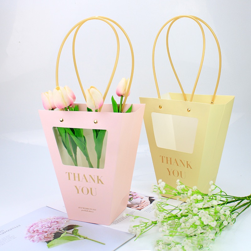 Flower window packaging box with gilded flower packaging Item Picture