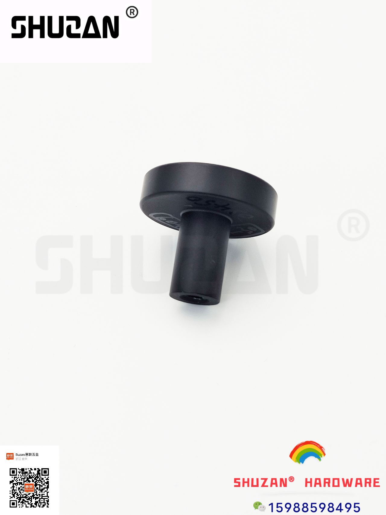 Shuzan negro manija estilo simple redondo sensación suave fuerte y duradero comercio exterior especial Specification image