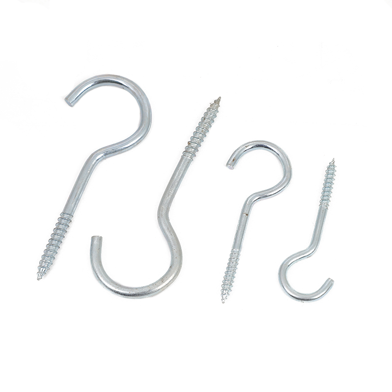 Self-produced and self-sold question mark hooks, sheep eye hooks, wood self-tapping screw hooks, furniture and window special environmental protection light hooks
