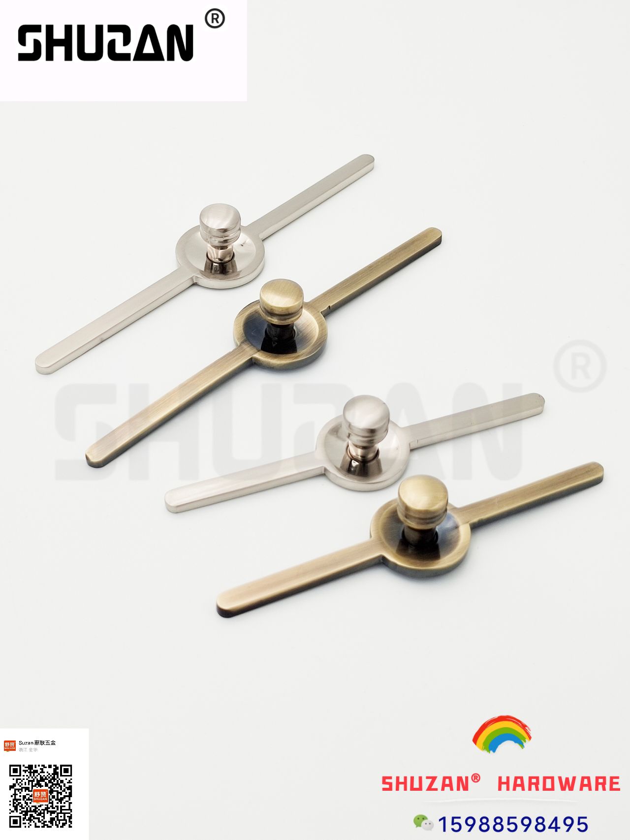 Square handle, Shuzan handle, simple style, smooth touch, sturdy and durable, factory direct sales