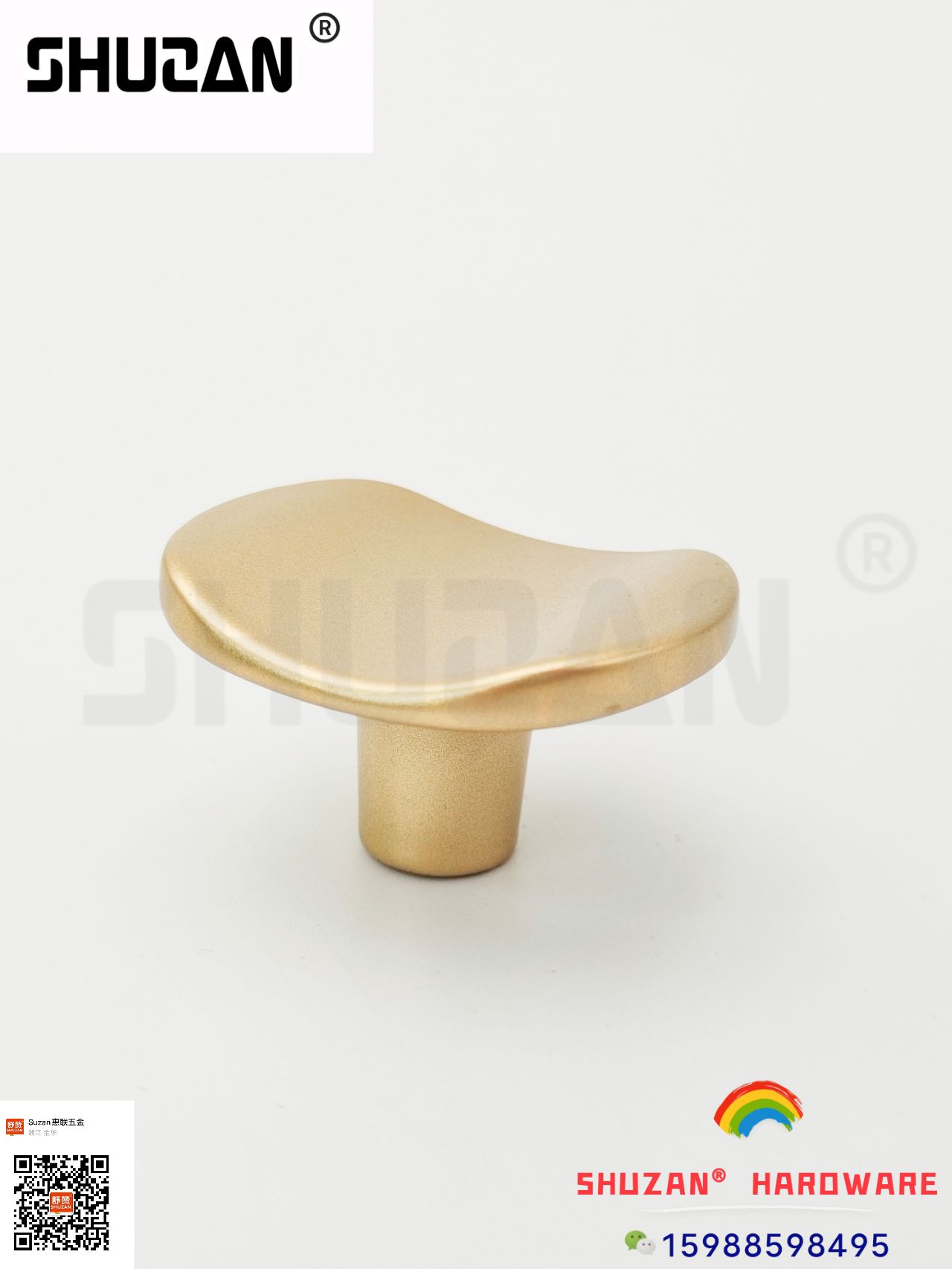 The Shuzan handle features a simple style with a smooth touch, is sturdy and durable, and has a golden quality. It is exclusively for export Specification image