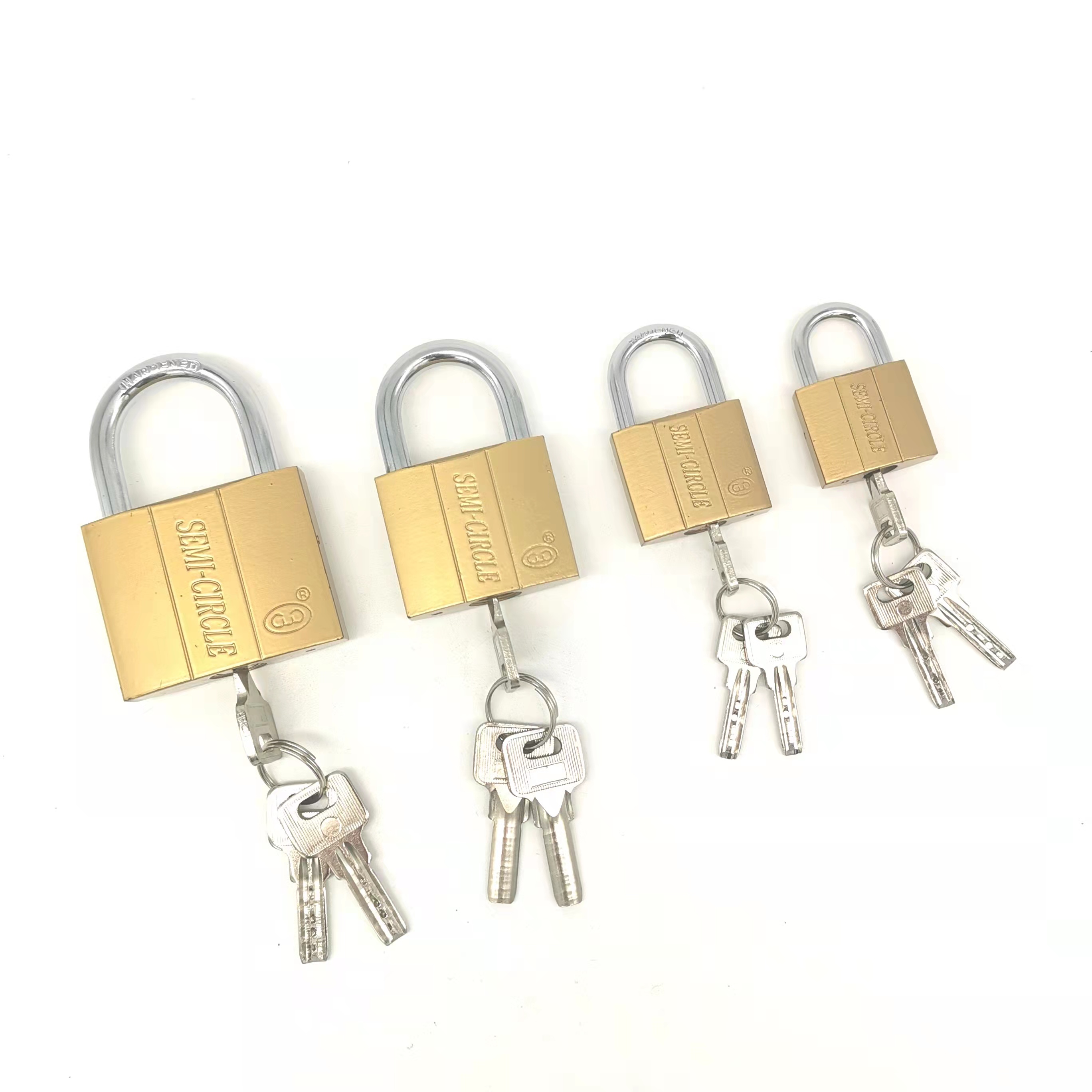 SEMI-CIRCLE Copper imitation atomic lock details Picture