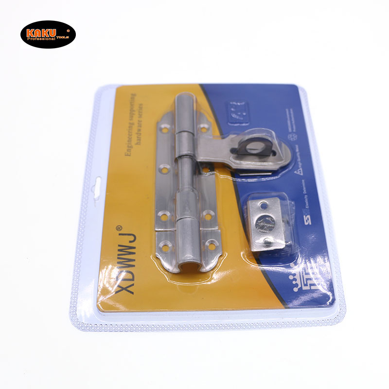 Heavy-duty stainless steel door bolt, wooden door buckle lock, exposed door latch, anti-theft door, old-fashioned padlock, latch details Picture