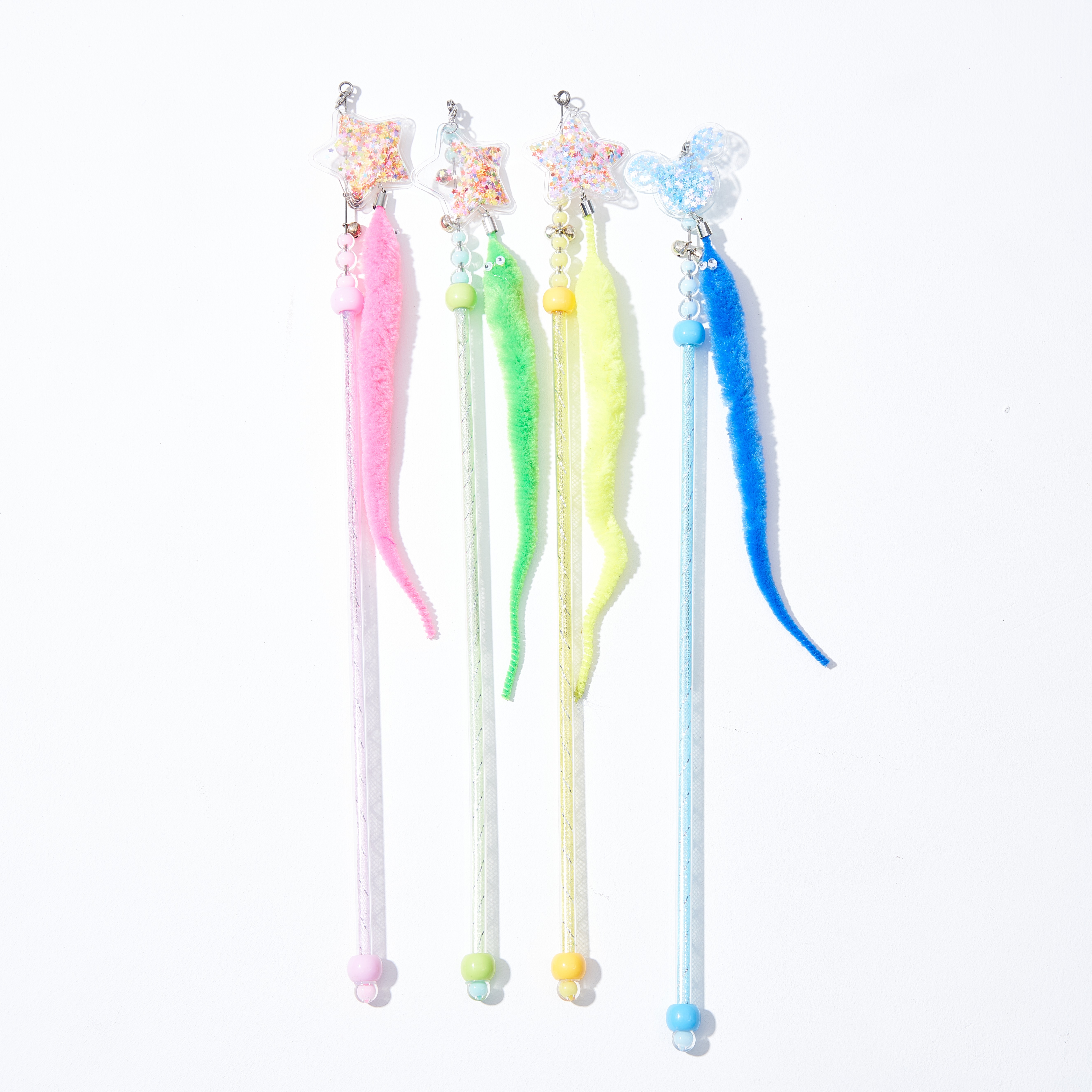 pvc亮片海马逗猫棒宠物玩具逗猫棒