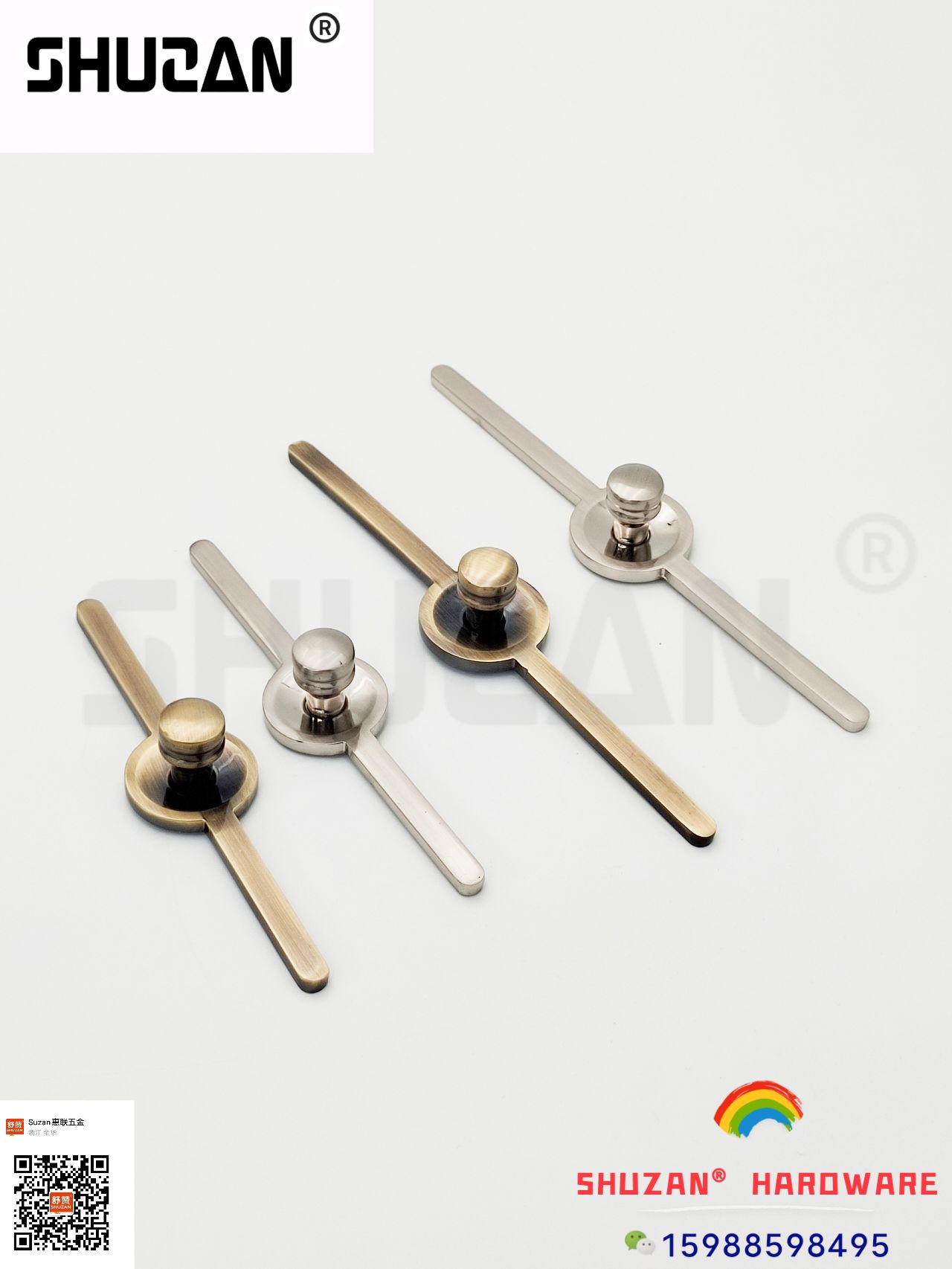 Square handle, Shuzan handle, simple style, smooth touch, sturdy and durable, factory direct sales details Picture