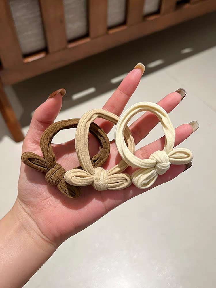 5 bandas de cuero para mujeres atar el cabello cuerda de cabeza arco cuerda de pelo alta elasticidad aros de pelo duraderos cola de caballo de las niñas fundas de pelo accesorios de pelo