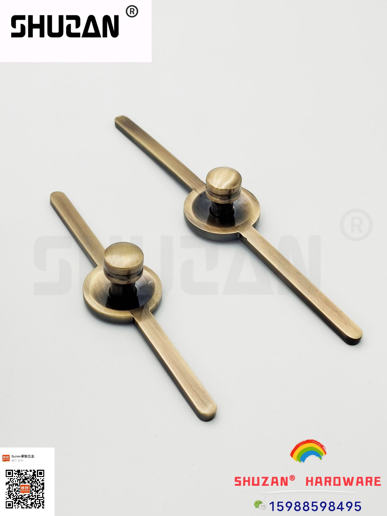 Square handle, Shuzan handle, simple style, smooth touch, sturdy and durable, factory direct sales Specification image