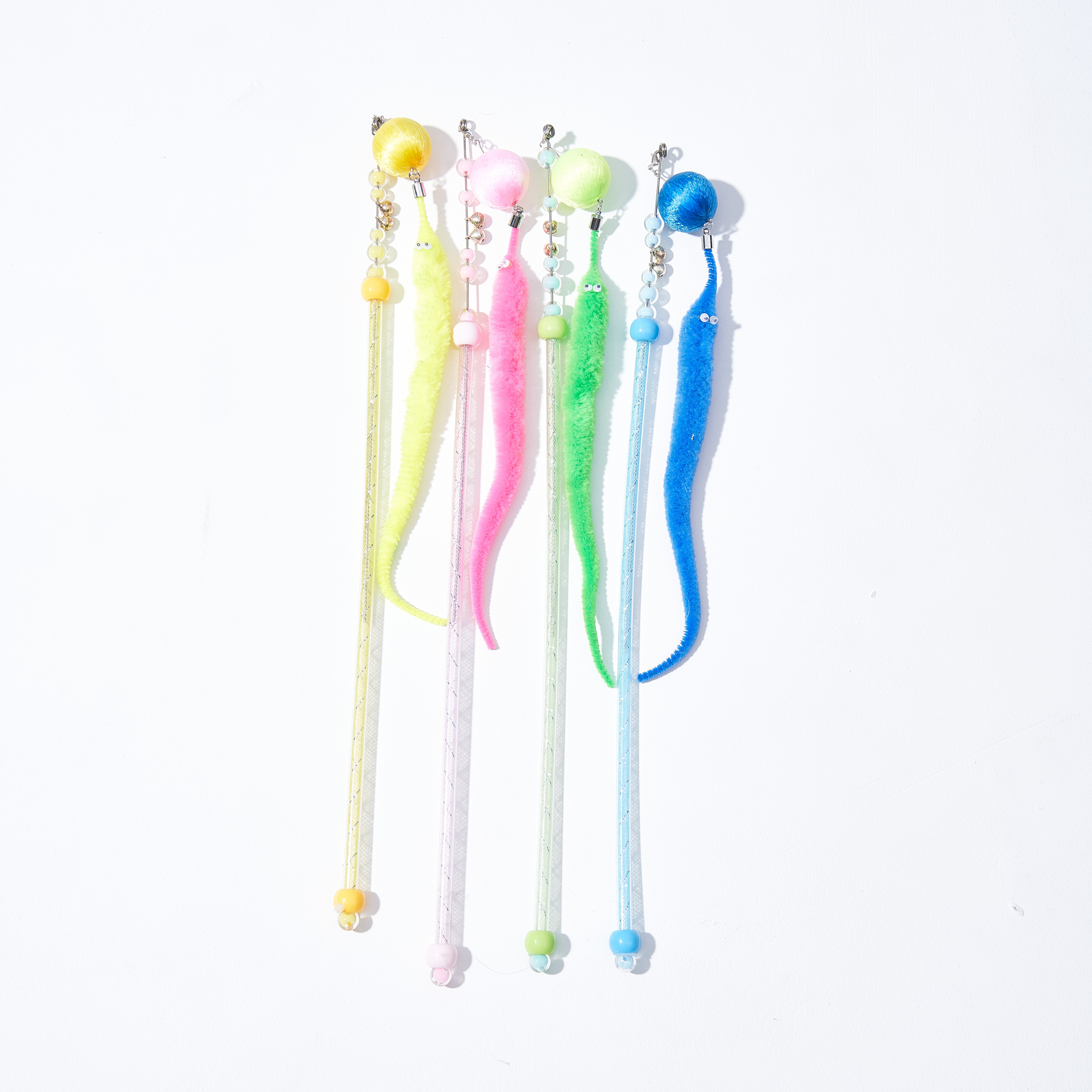 丝绒球海马逗猫棒