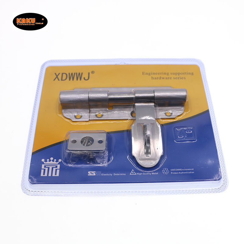 Heavy-duty stainless steel door bolt, wooden door buckle lock, exposed door latch, anti-theft door, old-fashioned padlock, latch