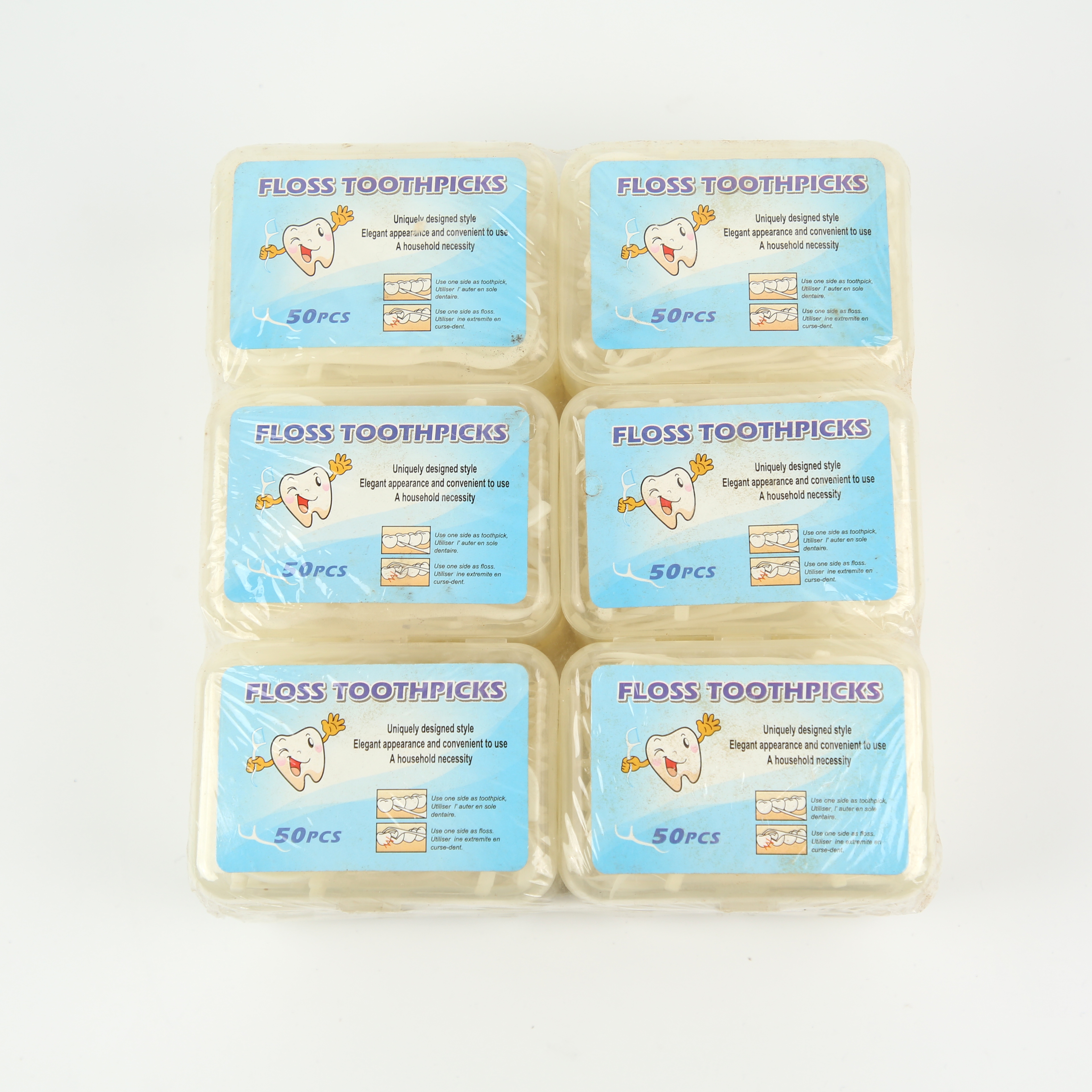 Disposable dental floss picks and dental floss details Picture