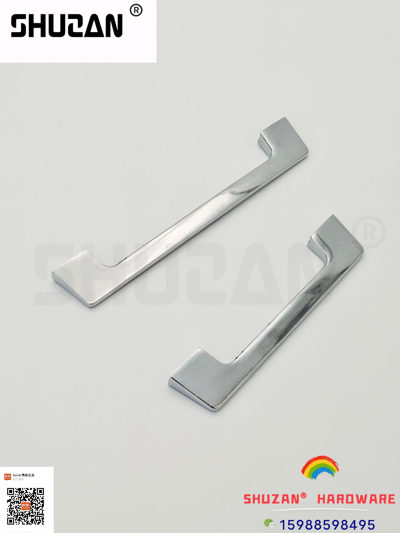 Shuzan handles are of high quality with a silver appearance, smooth to the touch, sturdy and durable. They are exclusively for foreign trade Specification image