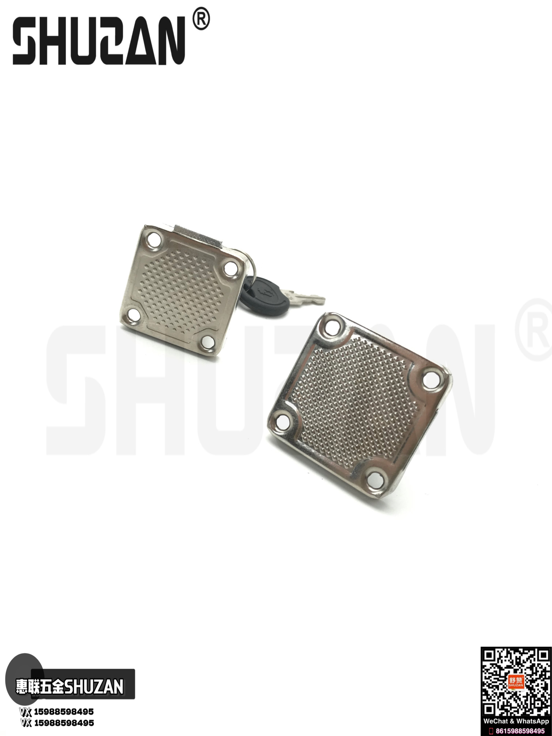 High-quality drawer locks, Shuzan drawer locks are sturdy and durable. Sizes and specifications are exclusively for export. Shuzan drawer locks Specification image