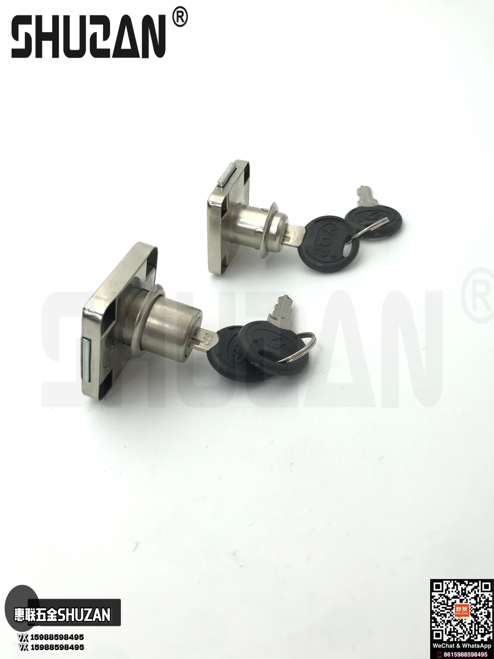 High-quality drawer locks, Shuzan drawer locks are sturdy and durable. Sizes and specifications are exclusively for export. Shuzan drawer locks details Picture