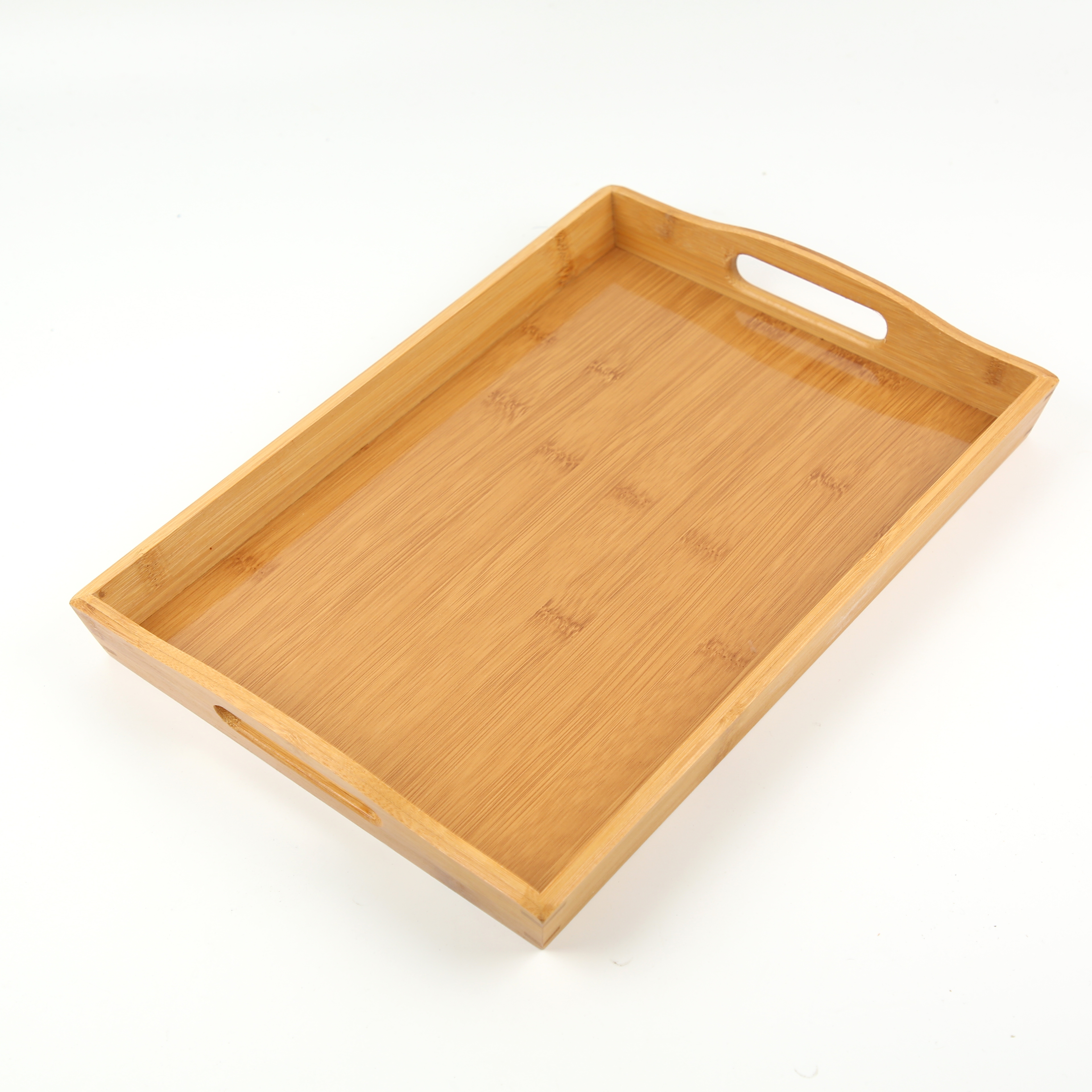 Bamboo rectangular trays of Japanese and Korean style, household daily fruit tableware, tea sets, bamboo plates
