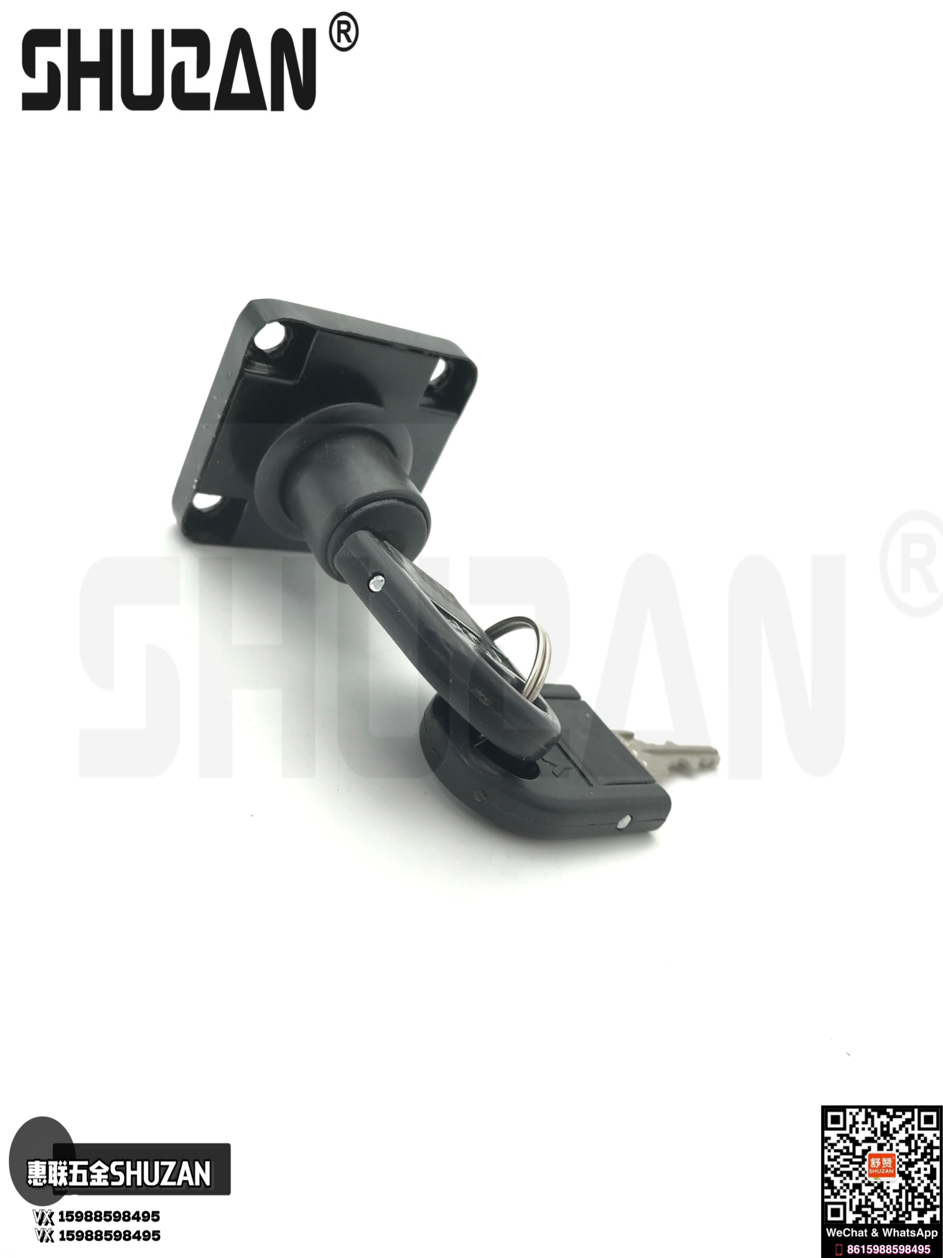 Shuzan hardware drawer locks of high-end quality, sturdy and durable. Shuzan drawer locks in various sizes and specifications Specification image