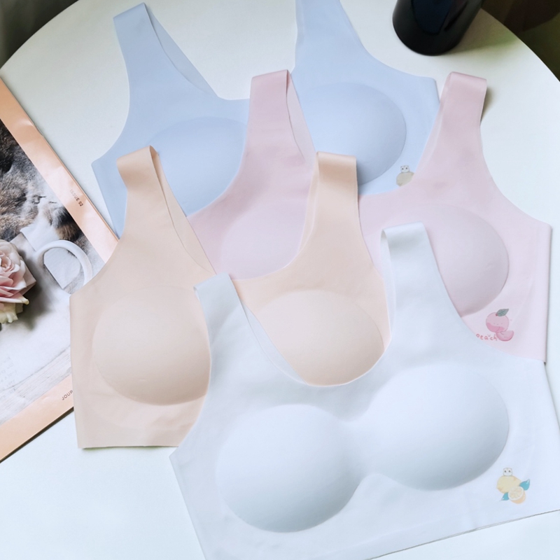 Dreamy pink girl bra, underwear, mini tank top, summer thin style for adolescence