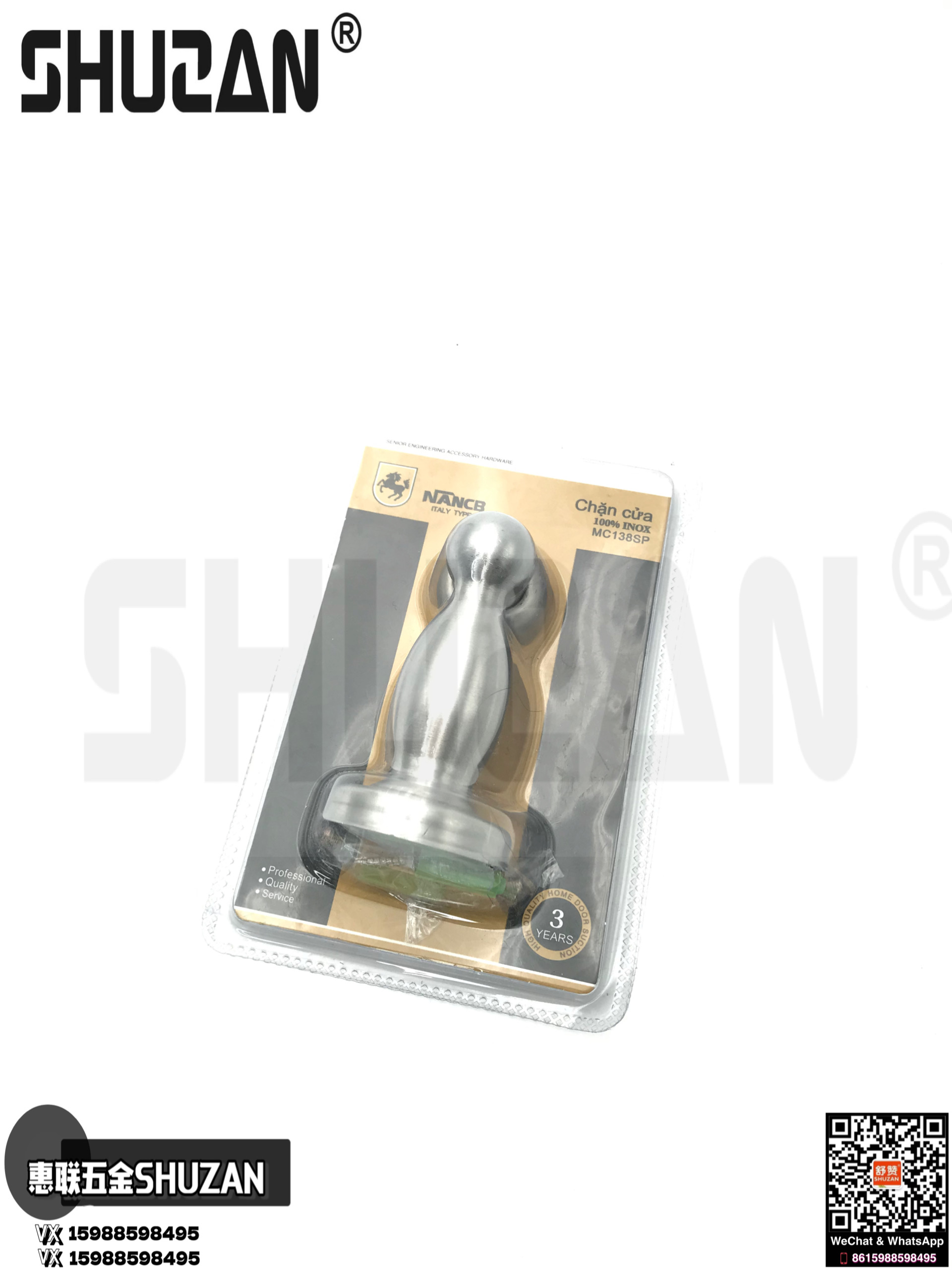Shuzan wooden door stops are sturdy and durable. Shuzan door stops, rebound type door stops, high-quality door stops, are sturdy and durable. Shuzan quality Item Picture