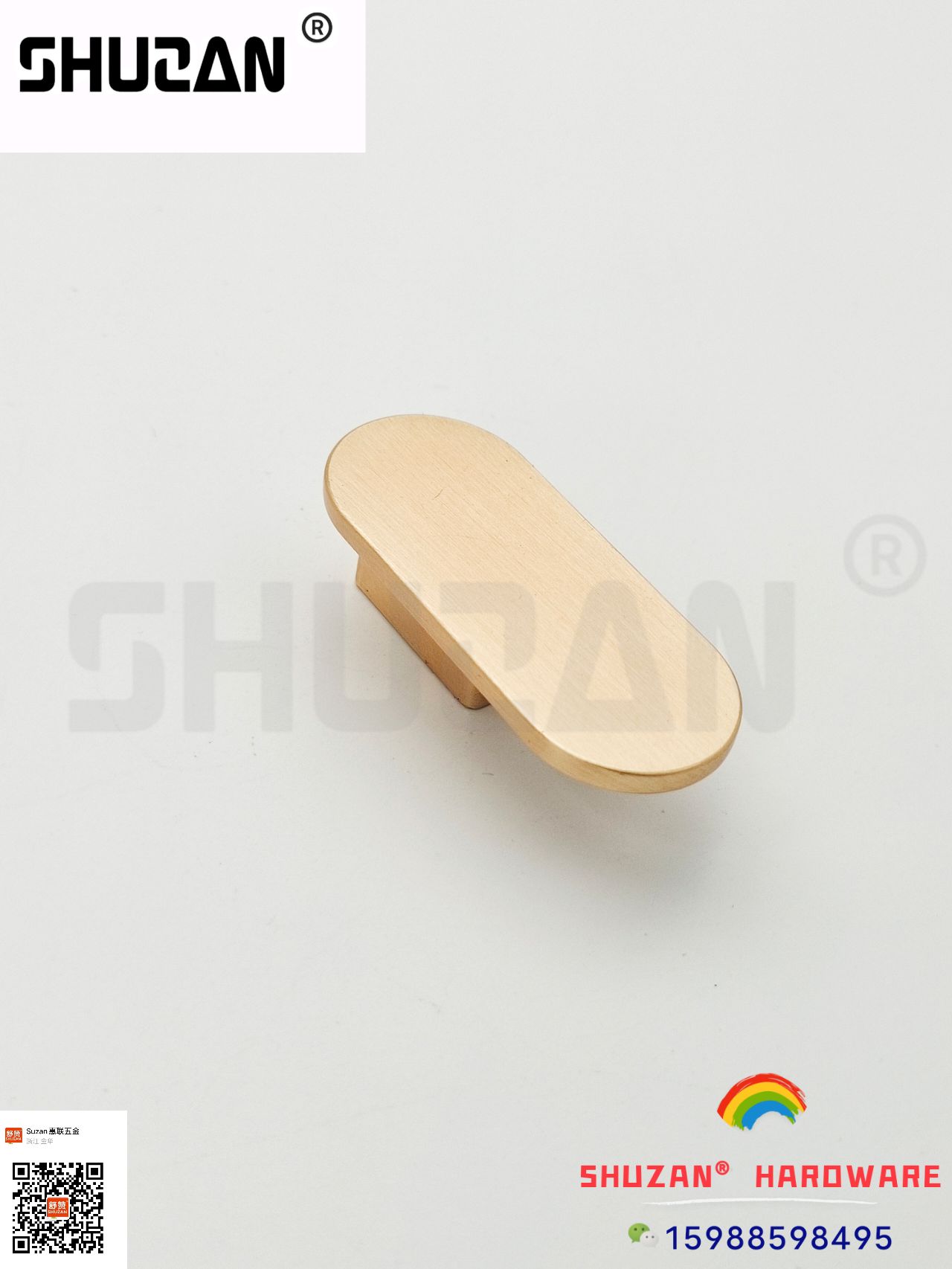 Shuzan handle: High-quality silver appearance, smooth touch, sturdy and durable, simple handle Specification image
