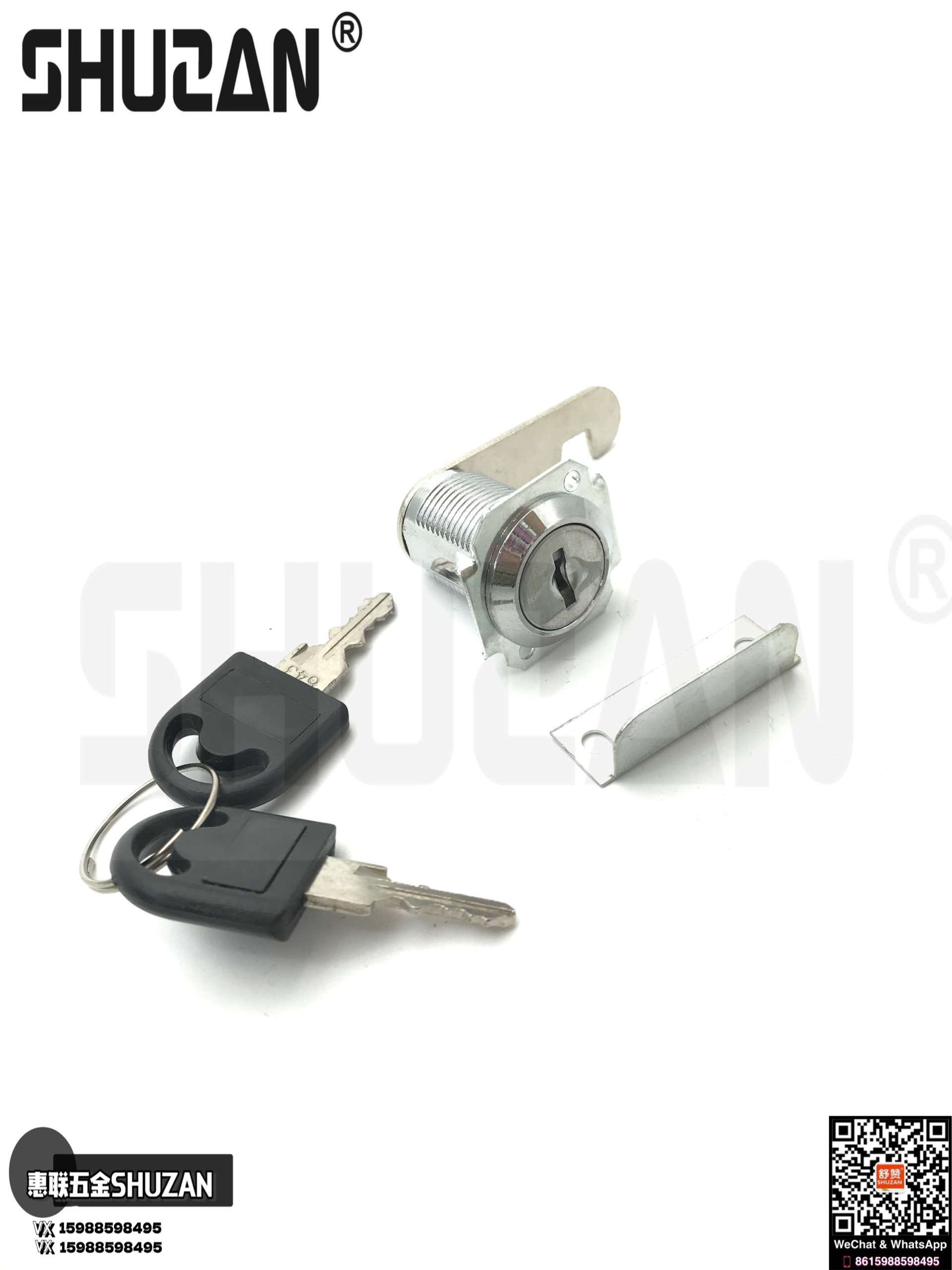 Shuzan hardware drawer locks are sturdy and durable. Sizes and specifications of Shuzan drawer locks Specification image