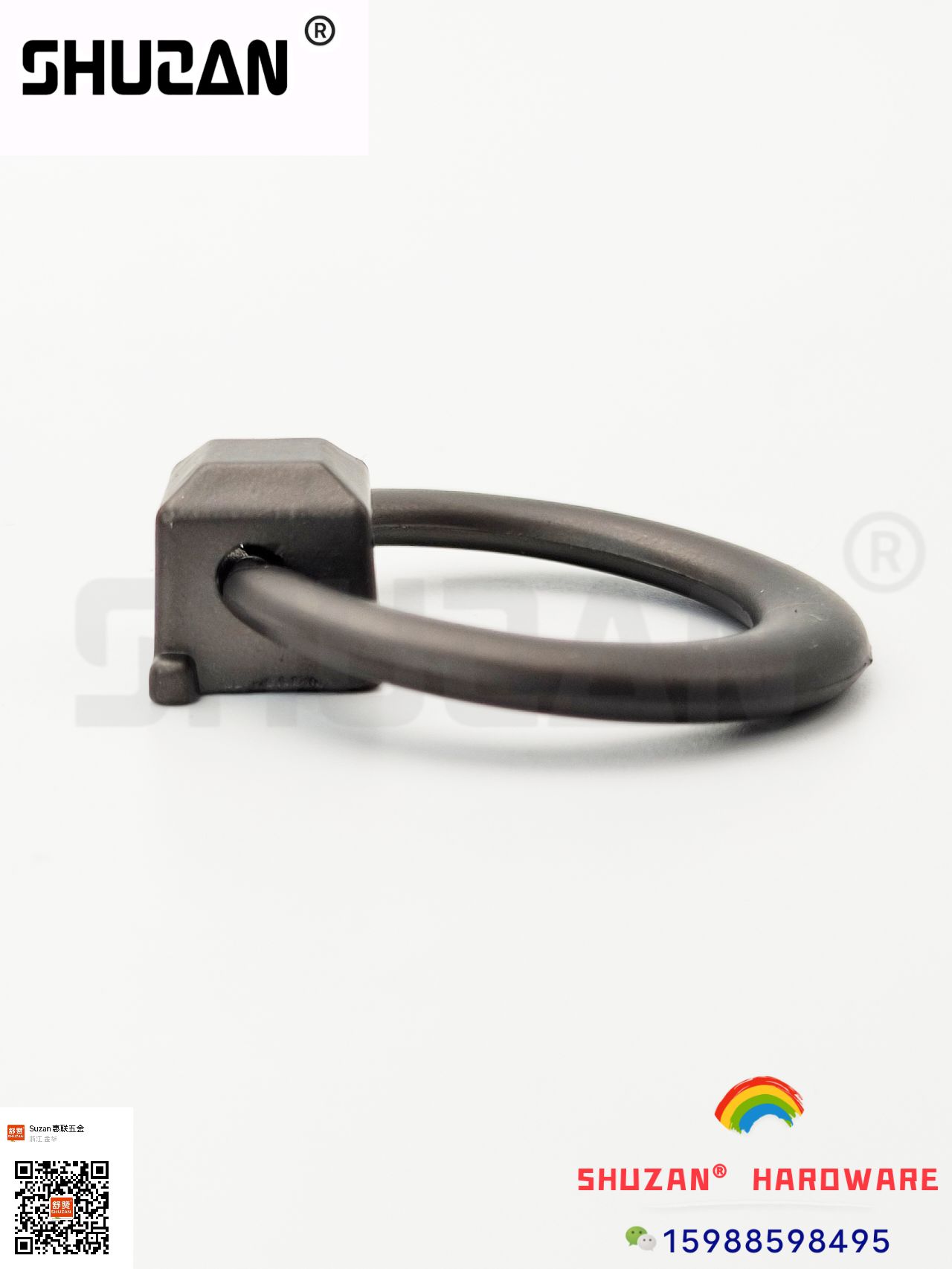 Shuzan black pull ring premium handle is sturdy and durable. Shuzan quality, exclusively for foreign trade