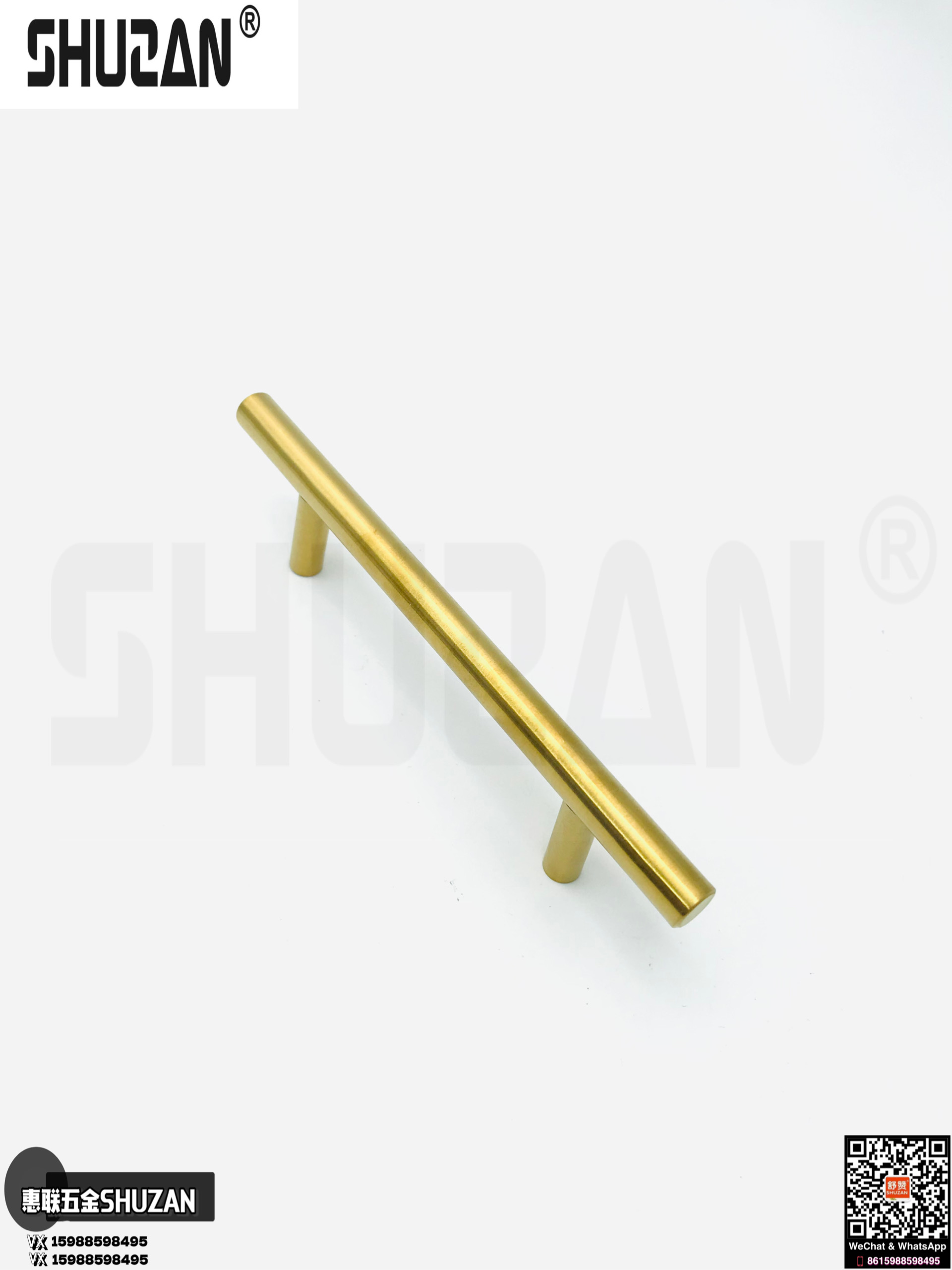 The golden column handle of the hardware handle is of high quality and classic appearance. It has a smooth touch, is sturdy and durable, and is a comfortable handle details Picture