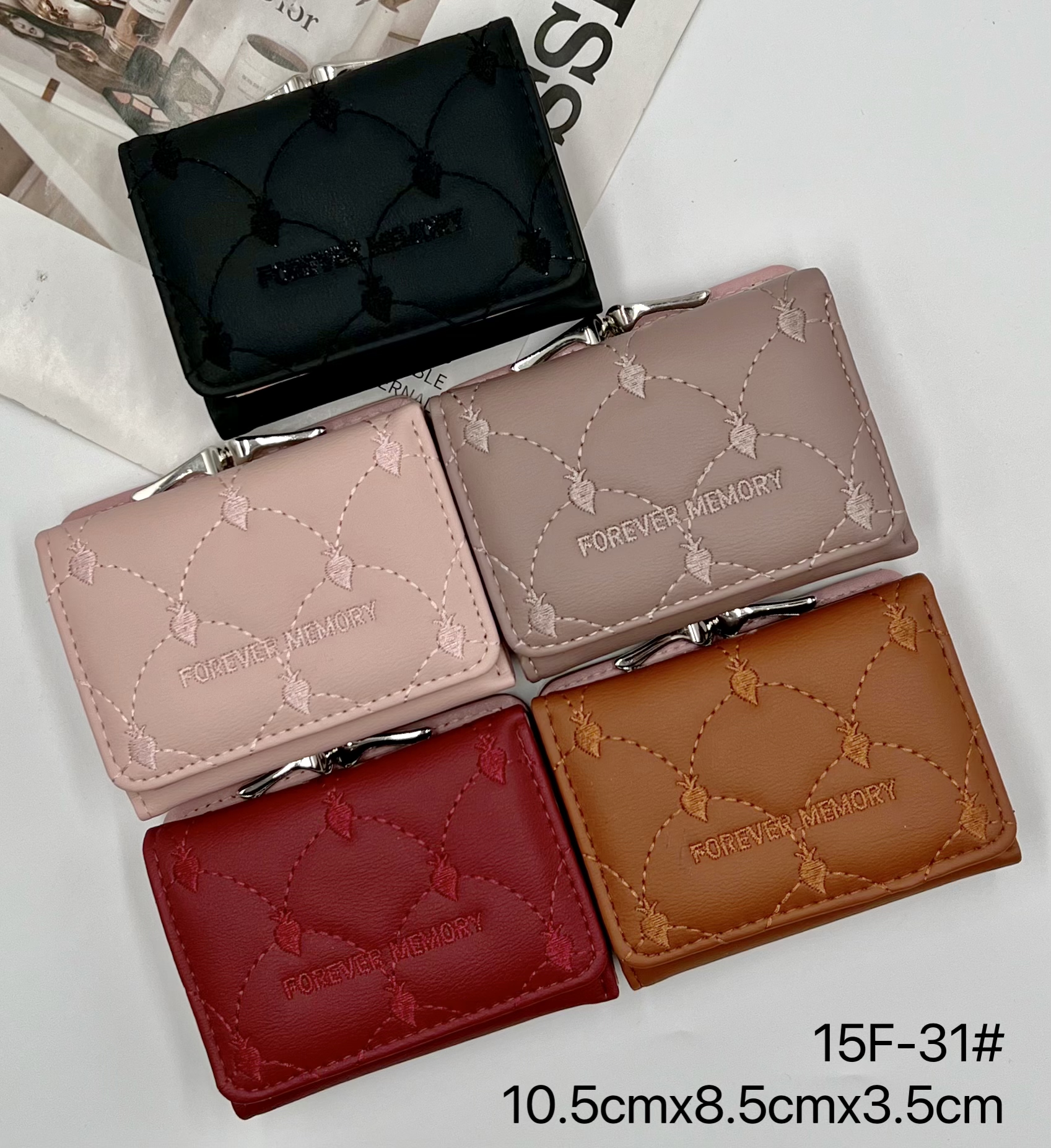 女士钱包埃及外贸金属夹扣绣花爆款流行