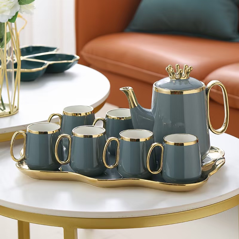 陶瓷水具套装/陶瓷水具水杯产品图