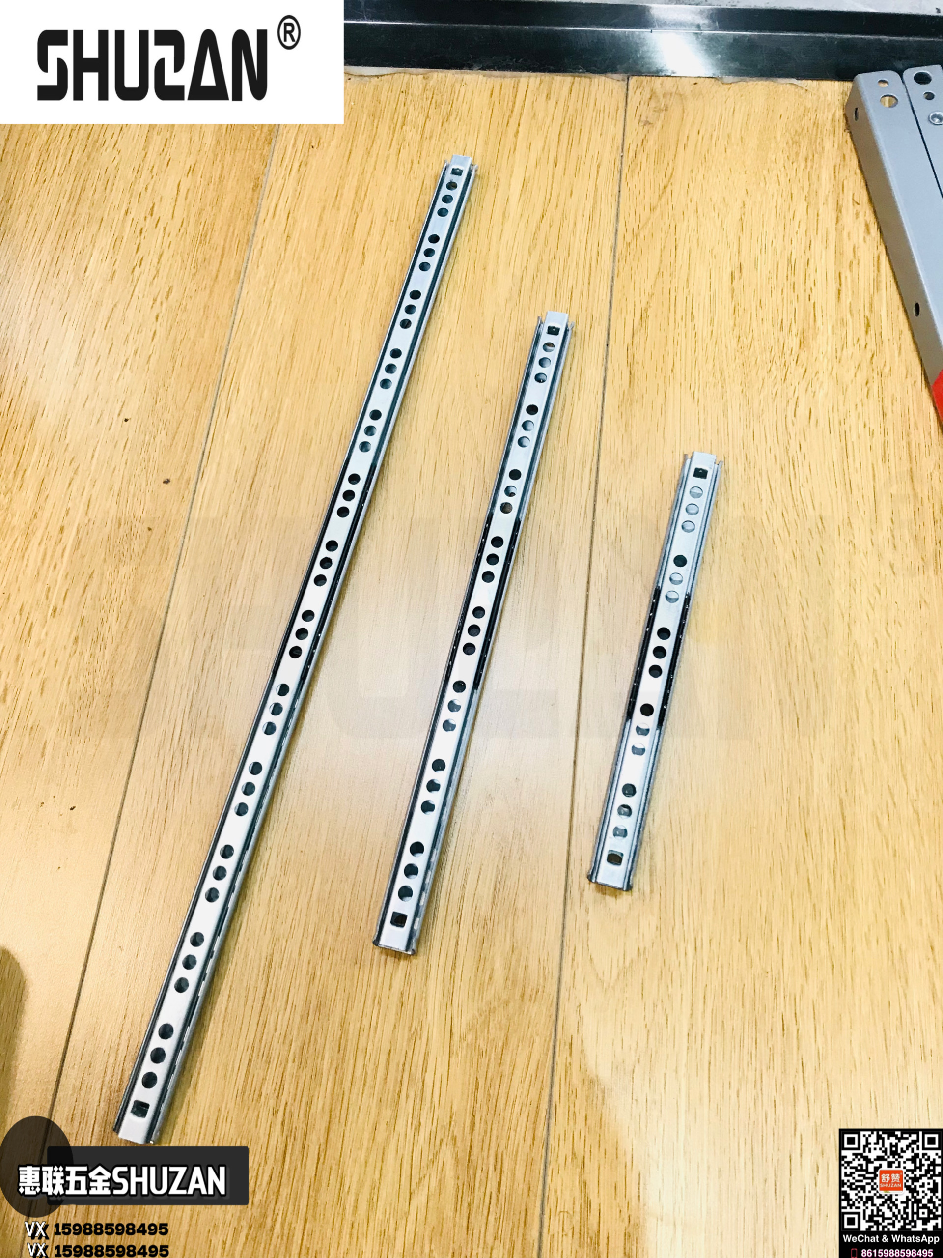 Shuzan hardware drawer slide rails hydraulic buffer slide rails are sturdy and durable, with various sizes and specifications of Shuzan quality