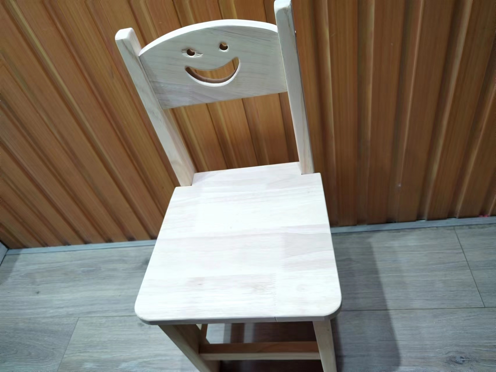 原木色幼儿园实木儿童小凳子家用书桌宝宝学习板凳橡木靠背椅经典宝宝凳靠背凳详情图3