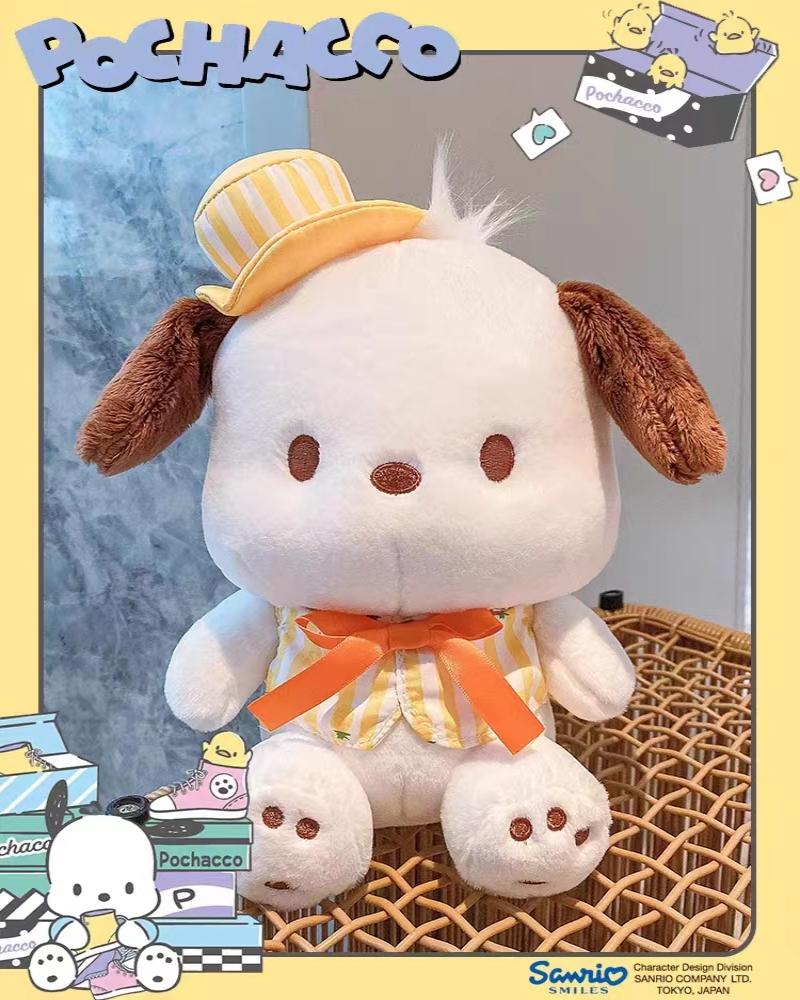 Genuine pochacco little Pacha dog plush toys, birthday gifts, ornaments, car decorations, plush toys Specification image