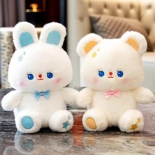 可爱小白兔毛绒玩具兔子玩偶兔年吉祥物米尼熊公仔布娃娃礼物女
