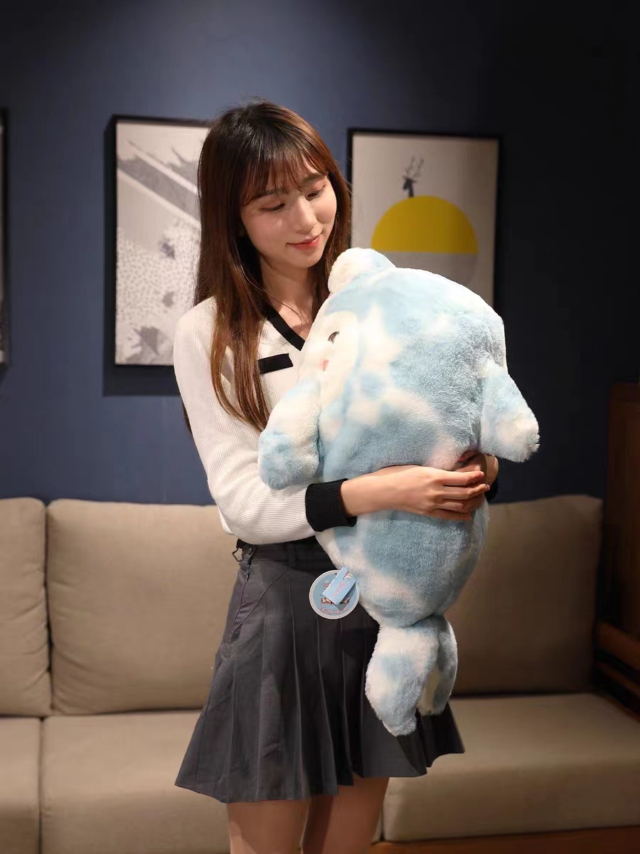 Ah Wu Shark pillow doll, male and female sleeping pillow, leg rest, long pillow on the bed, cushion cloth doll, plush toy, birthday Application Scenario