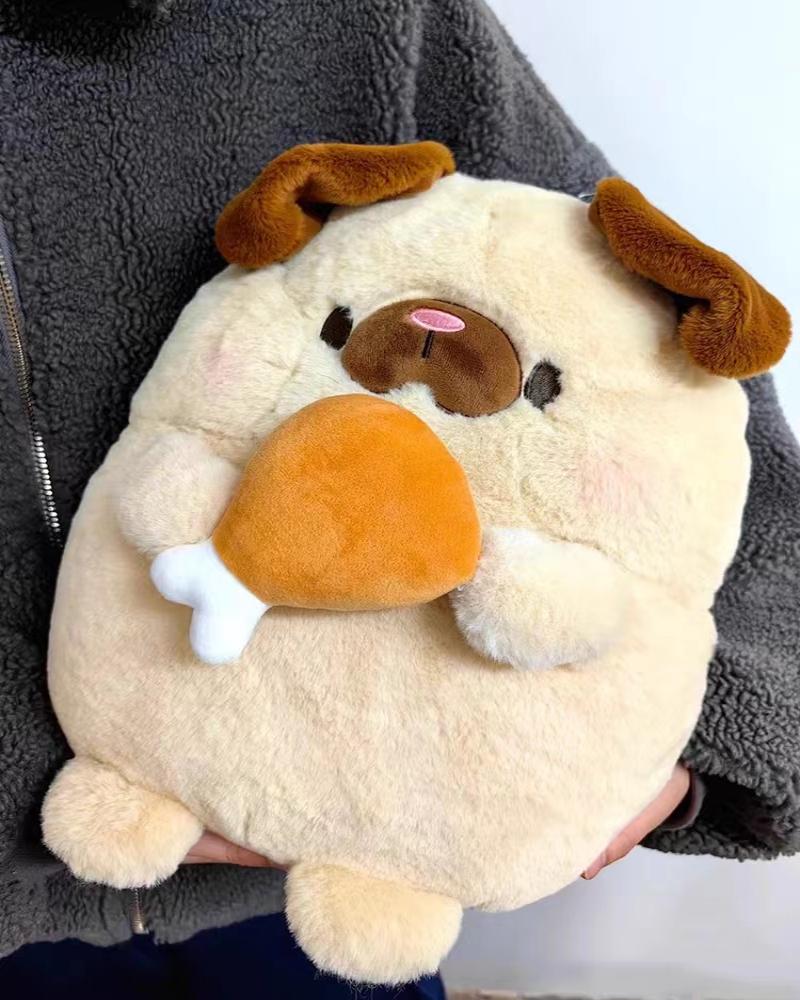 Cute chicken leg dog plush toy, puppy doll, sleeping pillow, super soft doll, gift for boys and girls Specification image