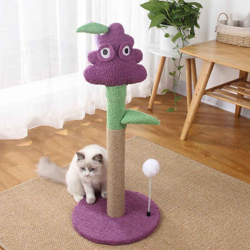 猫爬架紫葡萄剑麻猫抓板猫抓柱猫窝猫跳台树一体详情图1