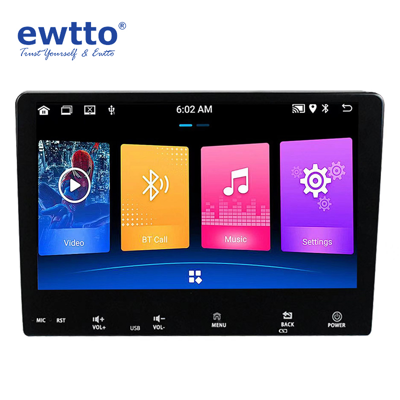 ewtto ET-D4761BTVG 9英寸高清液晶屏幕车载多媒体蓝牙MP3播放器详情图1