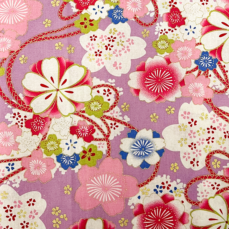 Japanese-style, flower-embossed gold-embossed fabric, Japanese-style fabric sachets, handcrafted DIY bags, accessories, decorative fabric Item Picture