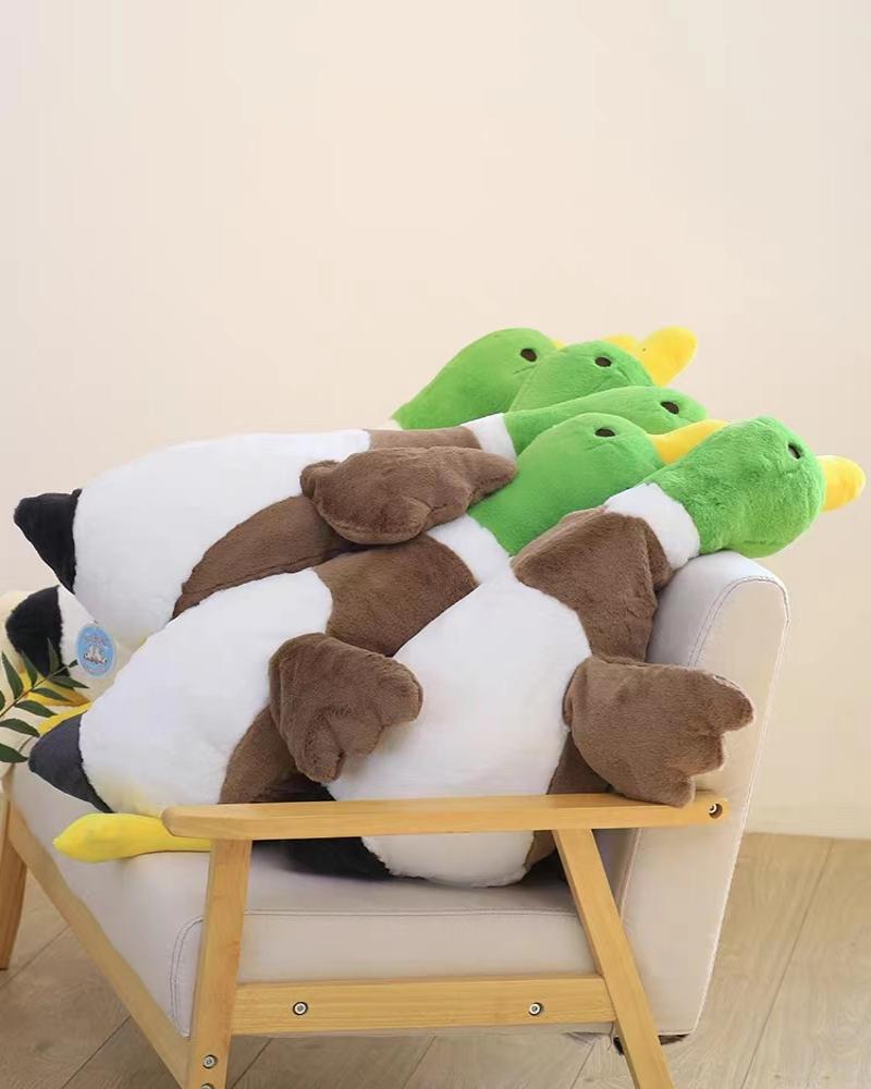 尚绒坊绿头鹅公仔创意焦绿个头鸭玩偶床上可爱抱睡抱枕毛绒玩具