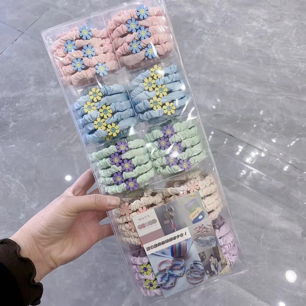 Korean imported cute cartoon accessories can be used to tie dual small intestine rings with multi-purpose bracelet heads Application Scenario