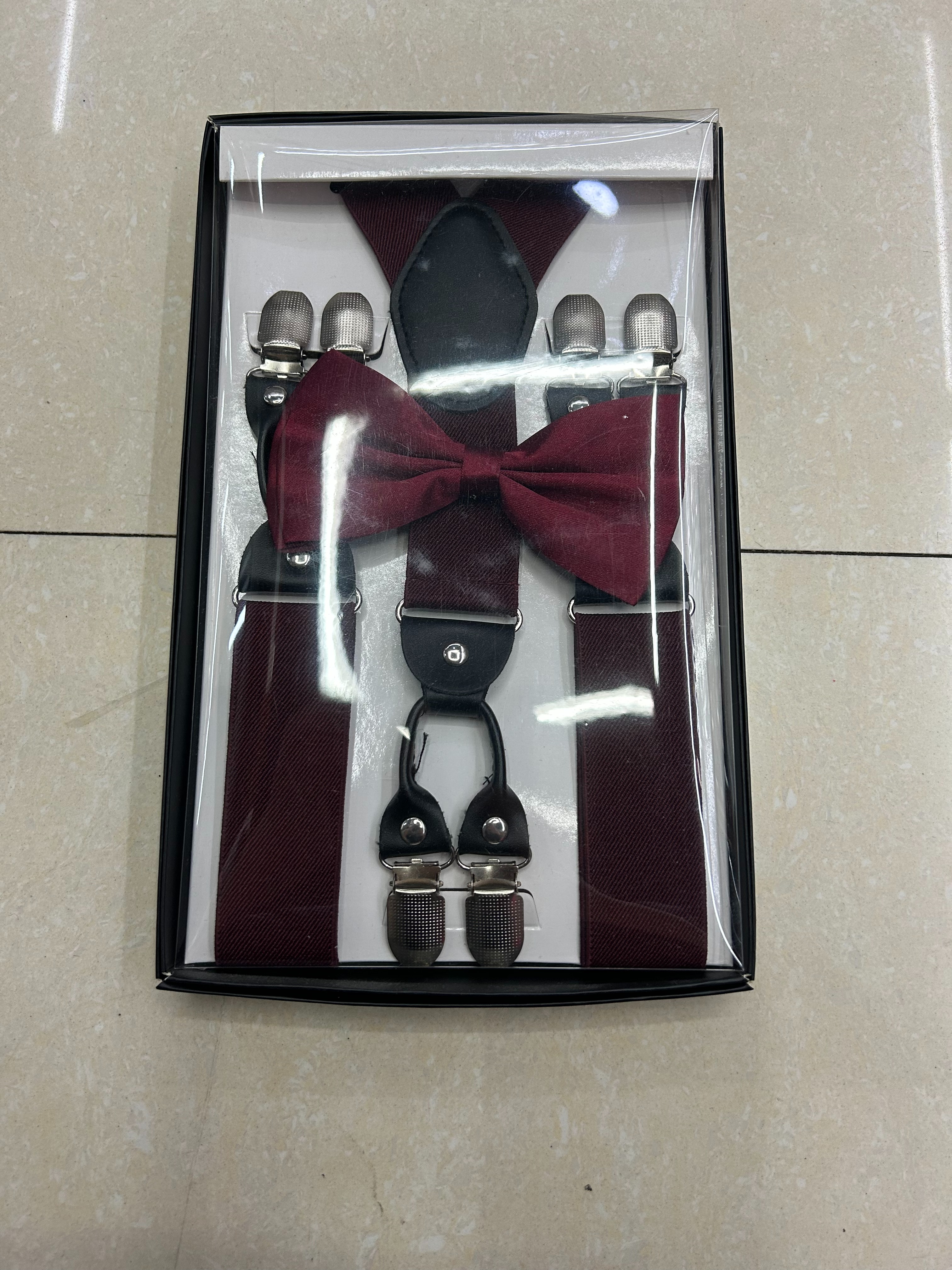 男士腰封结婚礼服衬衫领结胸巾演出裤腰带背带黑白酒红色男装支持配饰