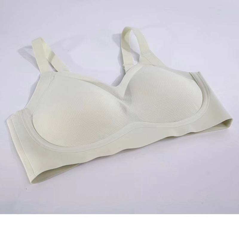 Dreamy red and pink dark-patterned jacquard thin, converging and tapering latex adjustable bra with a nude feel Item Picture