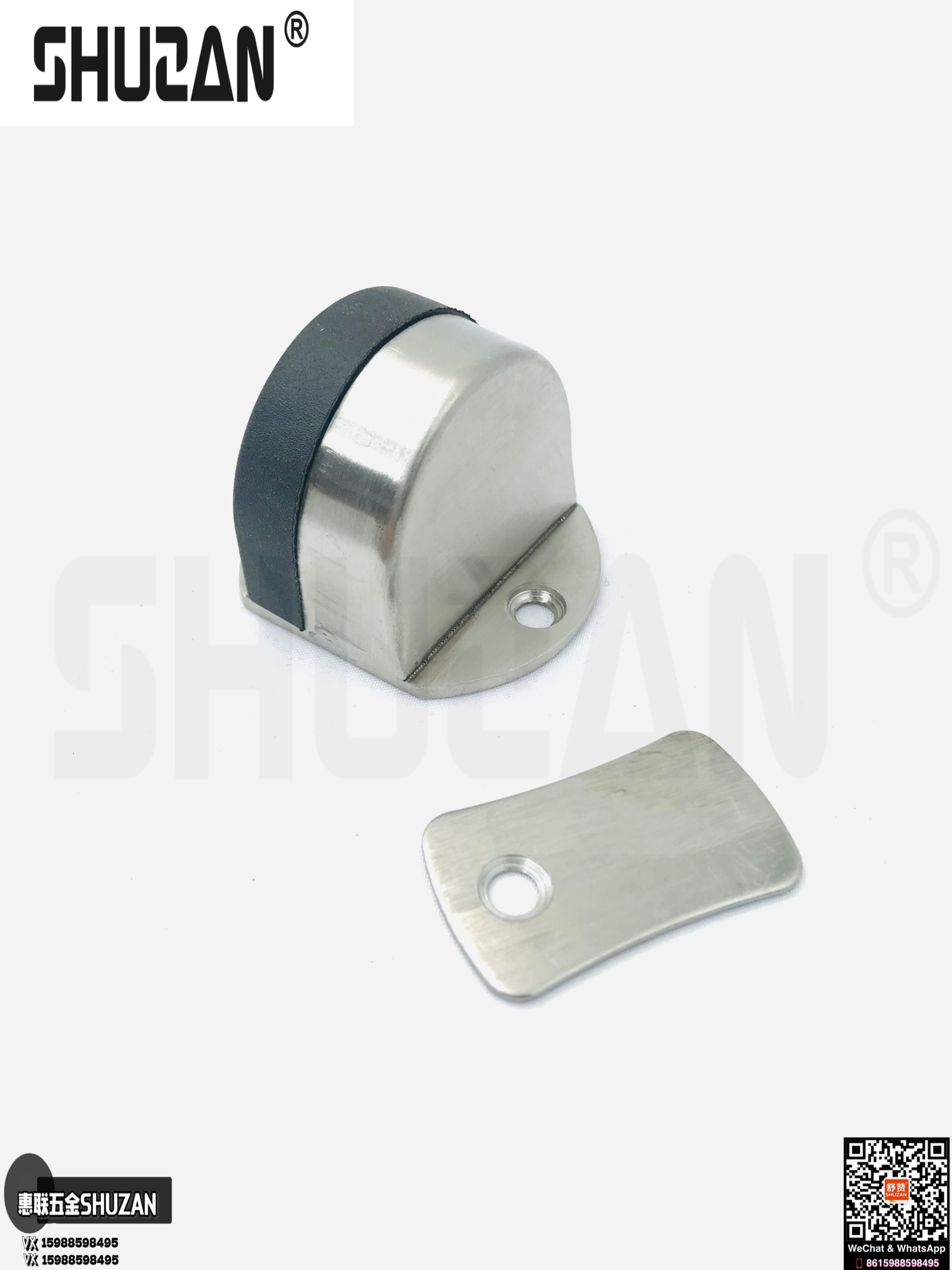 Shuzan premium door rear floor flap door flap, silver, sturdy and durable, anti-collision, silent wooden door flap, wall flap and floor flap Application Scenario