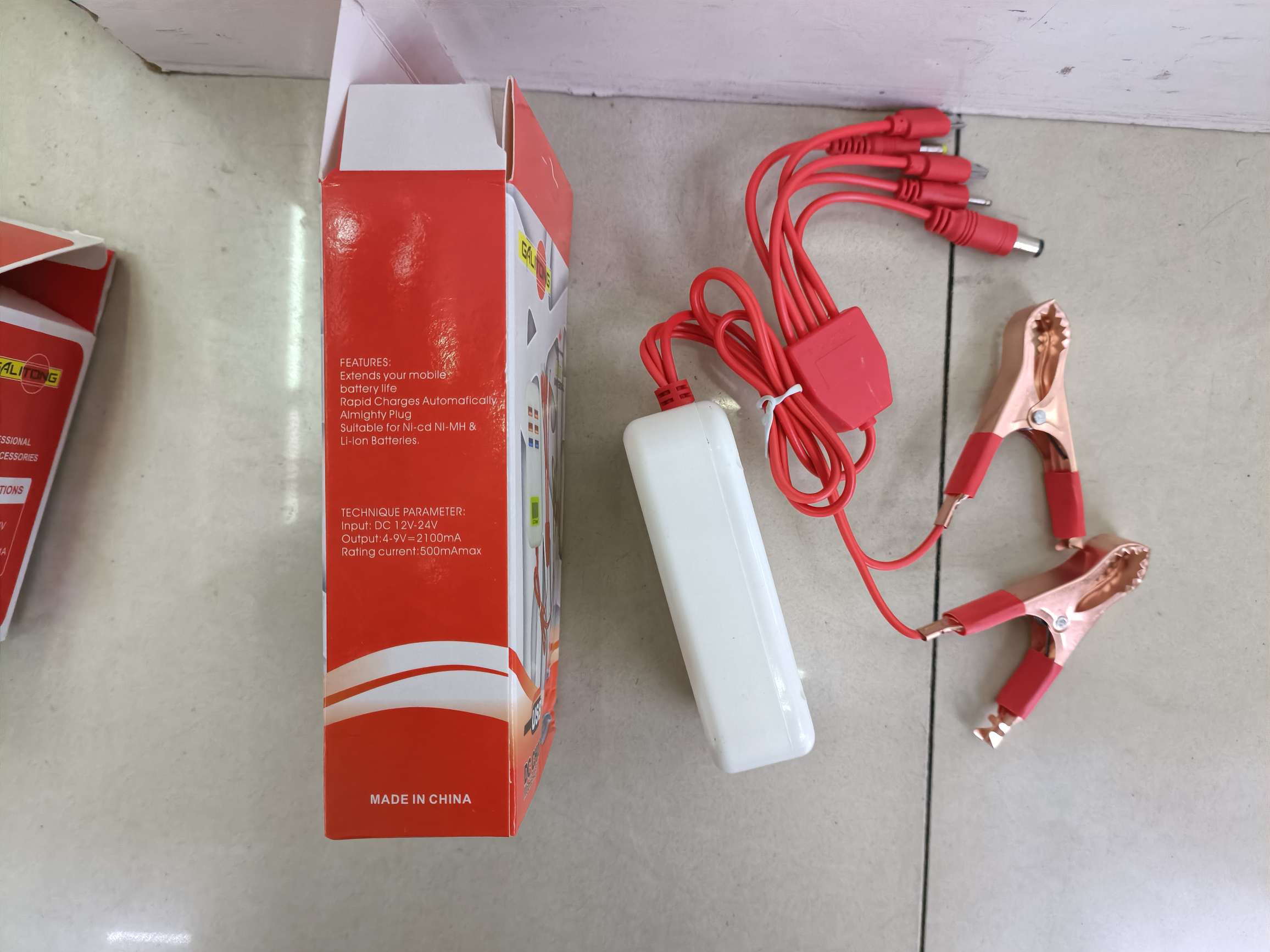 و 6USB شاحن خماسية مشبك أحمر مزدوج details Picture