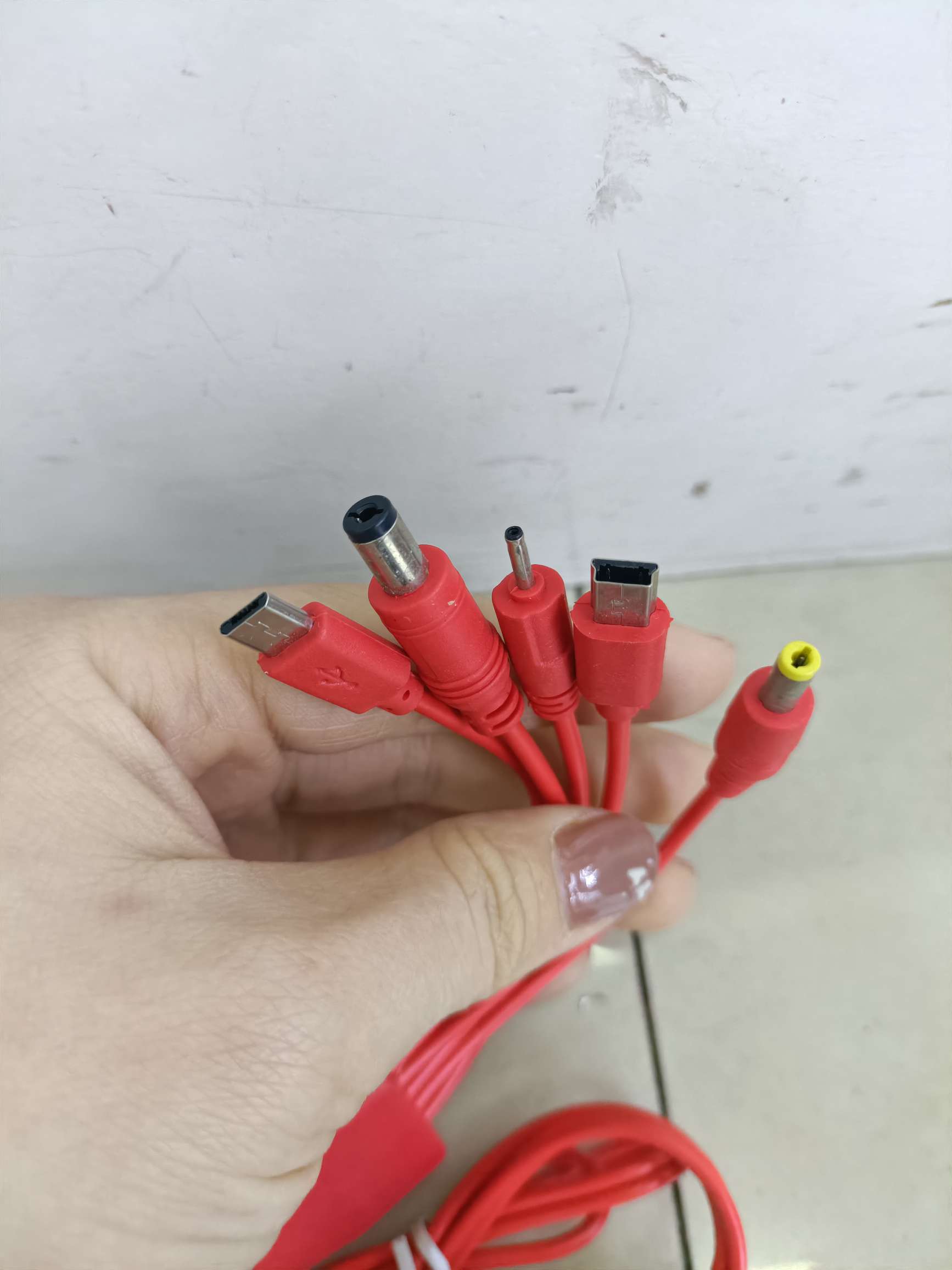 و 6USB شاحن خماسية مشبك أحمر مزدوج detail image 6